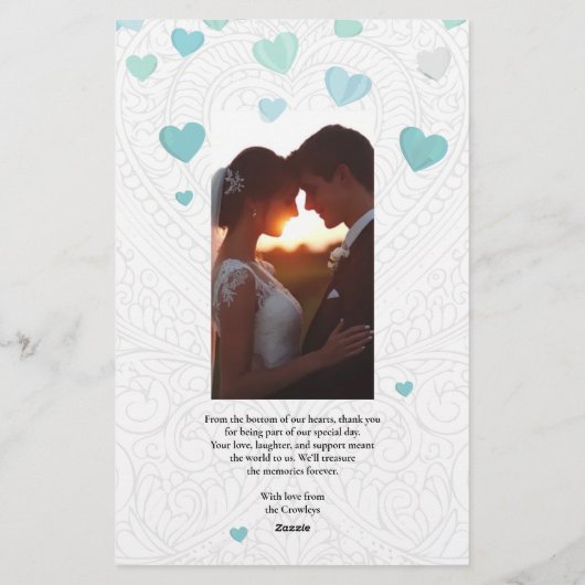 Thank You - Wedding Card 便箋 (裏面)