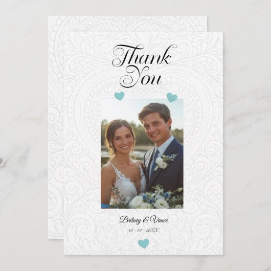 Thank You - Wedding Card 招待状 (正面/裏面)