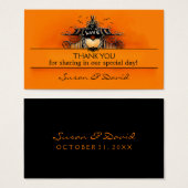 Thank You Wedding Card - Halloween Love (正面&裏面)