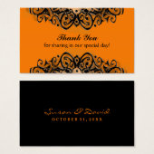 Thank You Wedding Card - Halloween Love (正面&裏面)