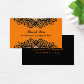 Thank You Wedding Card - Halloween Love (デスク)