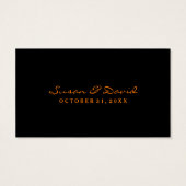 Thank You Wedding Card - Halloween Love (裏面)