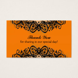 Thank You Wedding Card - Halloween Love