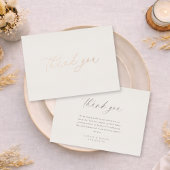 Thank You Wedding Card | Real Gold Foil 箔招待状