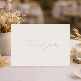 Thank You Wedding Card | Real Gold Foil 箔招待状