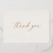 Thank You Wedding Card | Real Gold Foil 箔招待状 (正面)