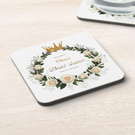 Thank You White Roses & Baby’s Breath  コースター