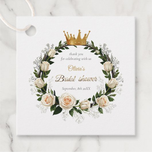 Thank You White Roses & Baby’s Breath  フェイバータグ (正面)