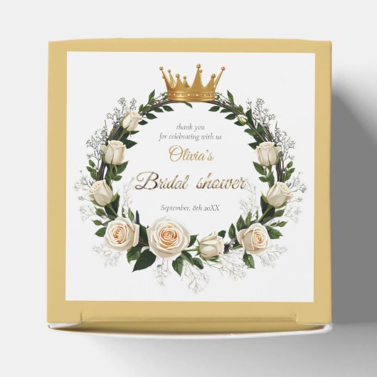 Thank You White Roses & Baby’s Breath フェイバーボックス (上部)