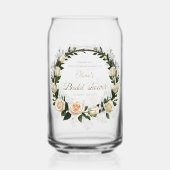 Thank You White Roses & Baby's Breath ガラス缶 (正面)