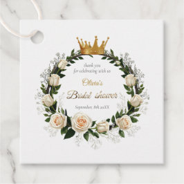 Thank You White Roses & Baby's Breath フェイバータグ