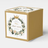 Thank You White Roses & Baby's Breath フェイバーボックス (正面サイド)