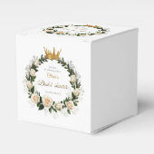 Thank You White Roses & Baby's Breath フェイバーボックス (正面サイド)