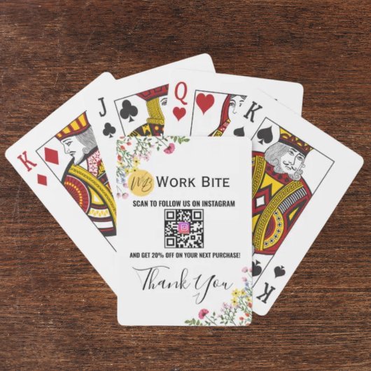 Thank You Wildflower ビジネスInstagram QRコード トランプ
