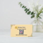Thank You Wildflower Instagram QRコード 割引カード (スタンド正面)