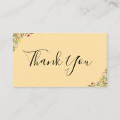 Thank You Wildflower Instagram QRコード 割引カード (裏面)