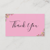 Thank You Wildflower Instagram Qr Code   割引カード (裏面)