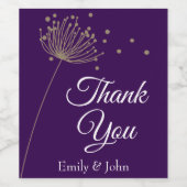 Thank you wine bottle favours ワインラベル (シングルラベル)