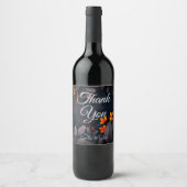 Thank you wine bottle favours ワインラベル (正面)