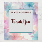 Thank You Wine Label – Elegant Appreciation Gift ワインラベル (シングルラベル)