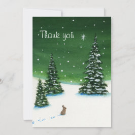 Thank you Winter 疑問に思 Rabbitさん サンキューカード