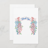 Thank You Wisteria Flowers サンキューカード (正面/裏面)