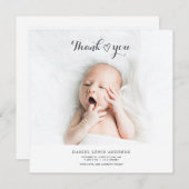 Thank You with Data Photo Collage誕生 案内状 (正面/裏面)