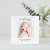 Thank You with Data Photo Collage誕生 案内状 (スタンド正面)