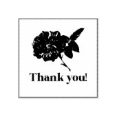 Thank you Wood Stamp ラバースタンプ (インプリント)