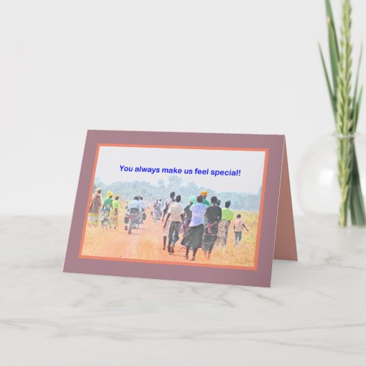 THANK YOU /"You Always Make Us Feel Special" サンキューカード (正面)