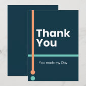 ​Thank You - You made my Day シーズンカード (正面/裏面)