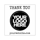 Thank You Your Business Logo カスタム Homemade ラバースタンプ (インプリント)