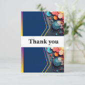 Thank your loved ones with this beautiful wedding サンキューカード (スタンド正面)