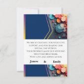 Thank your loved ones with this beautiful wedding サンキューカード (裏面)