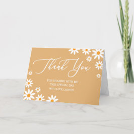 Thank yoy card boho Daisies  サンキューカード