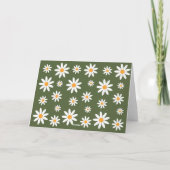 Thank yoy card boho Daisy green サンキューカード (裏面)