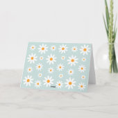 Thank yoy card boho Daisy mint サンキューカード (裏面)