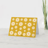 Thank yoy card boho Daisy mustard サンキューカード (裏面)
