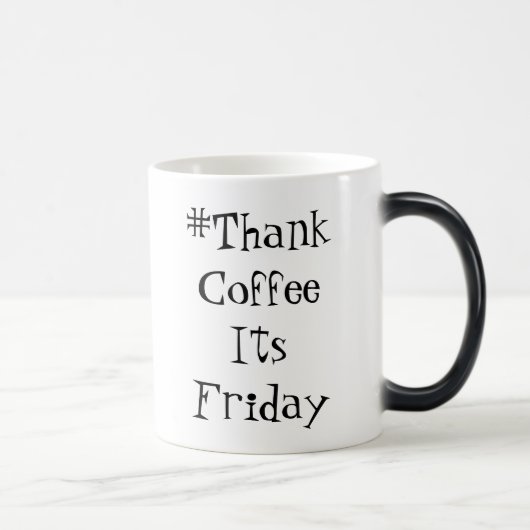 ThankCoffeeItsFridayのマグ モーフィングマグカップ (右)