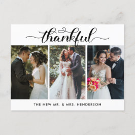 Thankful 結婚's Photo Collageありがとう ポストカード