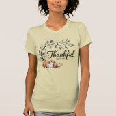 Thankful Always Elegant Thanksgiving Autumn Tシャツ (正面)
