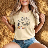 Thankful Always Elegant Thanksgiving Autumn Tシャツ