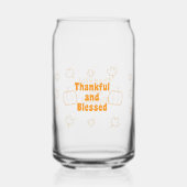 Thankful and Blessed Can Glass Thanksgiving ガラス缶 (裏面)