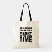 Thankful and Merry Holiday Tote Bag トートバッグ (裏面)
