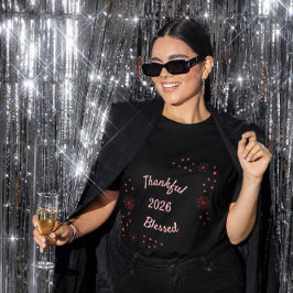 Thankful & Blessed 2026 Christian T-Shirt Tシャツ