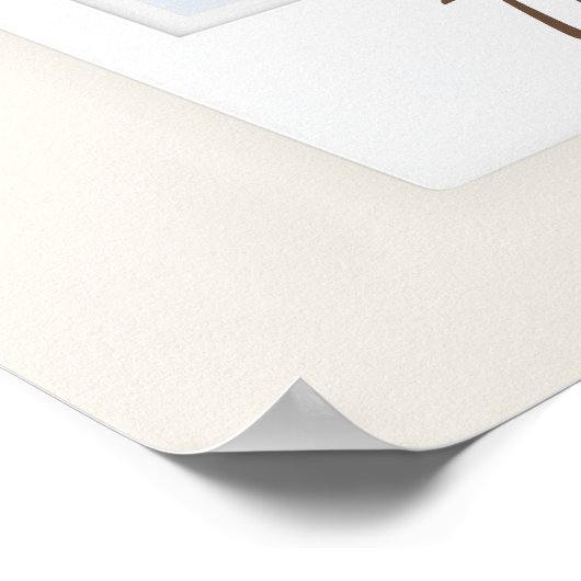 Thankful & Blessed Polaroid Photo | Custom Gift ポスター (角)