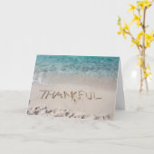 🏝️ Thankful by the Sea - Coastal Thanksgiving カード (黄色い花)