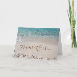 🏝️ Thankful by the Sea - Coastal Thanksgiving カード