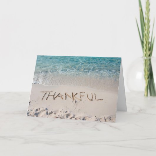 🏝️ Thankful by the Sea - Coastal Thanksgiving カード (正面)
