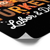 Thankful Delivering The Cutest Turkey Labor And De ポスター (角)